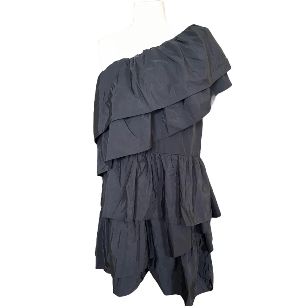 🎉HP! ❤️ NWT! Anthropologie x Endless Rose Black Tiered Mini Dress